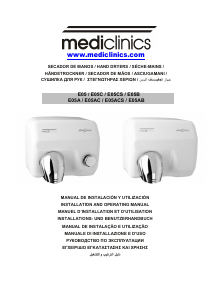 Manuale Mediclinics E05AC Saniflow Asciugamani automatico
