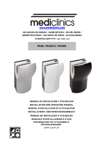 Manuale Mediclinics M14AB Dualflow Asciugamani automatico
