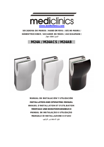Manuale Mediclinics M24A Dualflow Asciugamani automatico