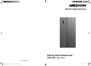 Bedienungsanleitung Medion MD 37264 Kühl-gefrierkombination