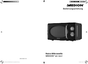 Bedienungsanleitung Medion MD 18927 Mikrowelle