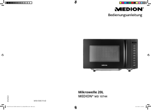 Bedienungsanleitung Medion MD 10744 Mikrowelle