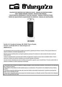 Manual Orbegozo CR 5033 Aquecedor