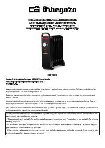 Manual de uso Orbegozo RO 1030 Calefactor