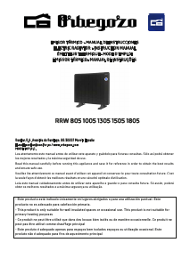 Manual de uso Orbegozo RRW 805 Calefactor
