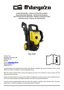 Manual Orbegozo HDL 1400 Pressure Washer