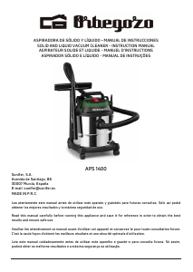 Manual de uso Orbegozo APS 1400 Aspirador