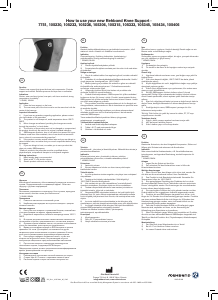 Manual de uso Rehband 105434 Rodillera