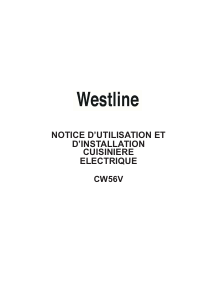 Mode d’emploi Westline CW56V Cuisinière