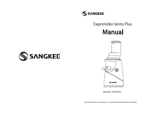 Manual de uso Sangkee K100024 Licuadora