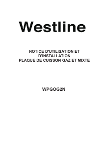Mode d’emploi Westline WPGOG2N Table de cuisson