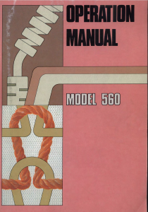 Manual Singer 560 Knitting Machine