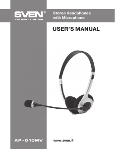 Manual Sven AP-010MV Headset