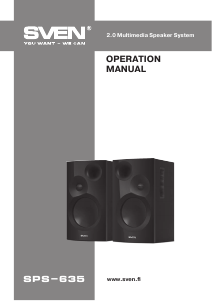 Manual Sven SPS-635 Speaker