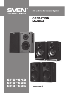 Manual Sven SPS-625 Speaker