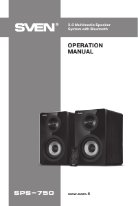 Manual Sven SPS-750 Speaker