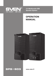 Manual Sven SPS-603 Speaker