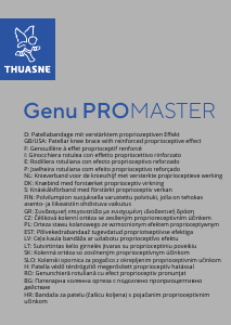 Manuál Thuasne Genu ProMaster Kolenní ortéza