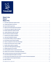 Priručnik Thuasne Rebel Lite Potpora za koljeno