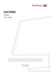 Manual ViewSonic VA2709M LCD Monitor