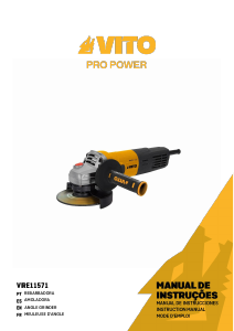 Manual Vito VIRE11571 Angle Grinder