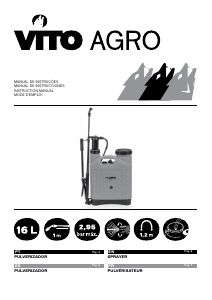 Manual Vito VIPU16 Pulverizador para jardim