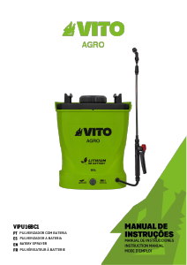 Manual Vito VIPU16BC1 Pulverizador para jardim