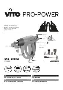 Manual de uso Vito VISAQ2000A Decapador por aire caliente