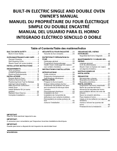Mode d’emploi Whirlpool WOED5030LZ Four