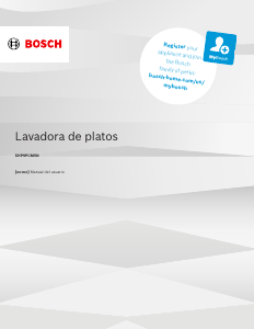 Manual de uso Bosch SHP9PCM5N Lavavajillas