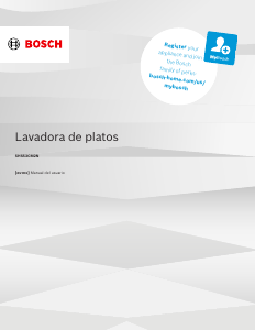 Manual de uso Bosch SHS53CM2N Lavavajillas