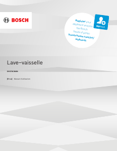 Mode d’emploi Bosch SHX78CM4N Lave-vaisselle