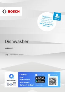 Handleiding Bosch SMS4IKI51T Vaatwasser