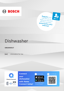 Handleiding Bosch SMS4IKW51T Vaatwasser
