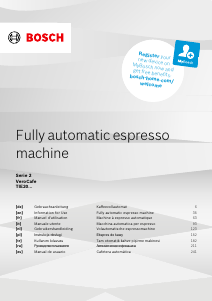 Kullanım kılavuzu Bosch TIE20301 Espresso makinesi