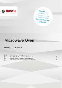 Bedienungsanleitung Bosch BEL7321B1 Mikrowelle