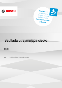 Instrukcja Bosch BID9101B1 Szuflada grzewcza