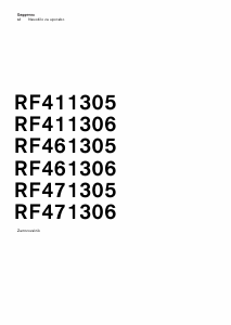 Priročnik Gaggenau RF461306 Zamrzovalnik