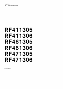 Bedienungsanleitung Gaggenau RF461306 Gefrierschrank