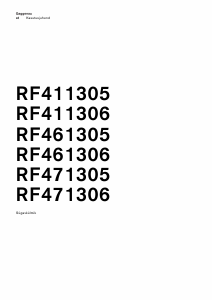 Kasutusjuhend Gaggenau RF471306 Sügavkülmik