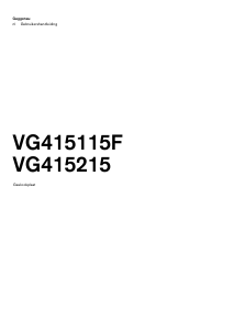 Handleiding Gaggenau VG415115F Kookplaat