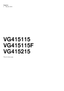 Manuale Gaggenau VG415115F Piano cottura