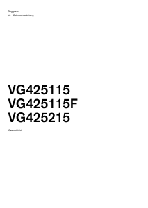 Bedienungsanleitung Gaggenau VG425215 Kochfeld