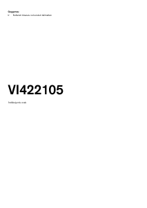 Kullanım kılavuzu Gaggenau VI422105 Ocak