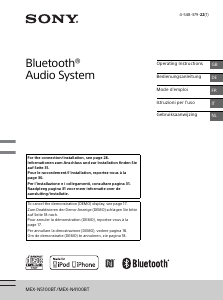 Mode d’emploi Sony MEX-N4100BT Autoradio