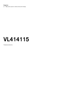 Manual de uso Gaggenau VL414115 Placa