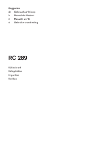 Manuale Gaggenau RC289300 Frigorifero