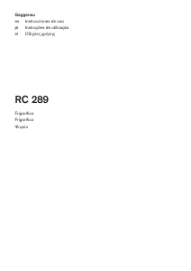 Manual de uso Gaggenau RC289300 Refrigerador