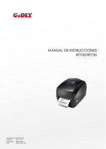 Manual de uso GoDEX RT700 Rotuladora
