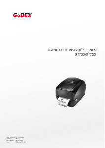 Manual de uso GoDEX RT730 Rotuladora